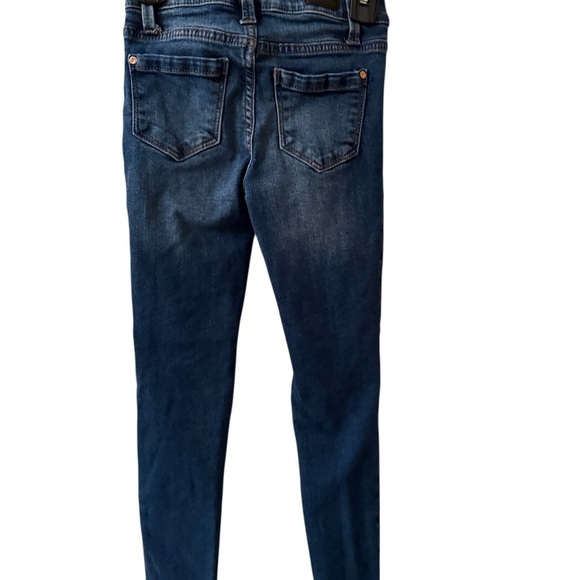 Celebrity Pink Blue Skinny Jeans with Distressed Details - Picture 2 of 3